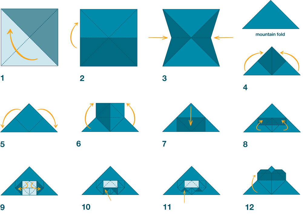 Origami instructions illustration