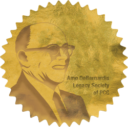 Amo DeBernardis Legacy Society seal