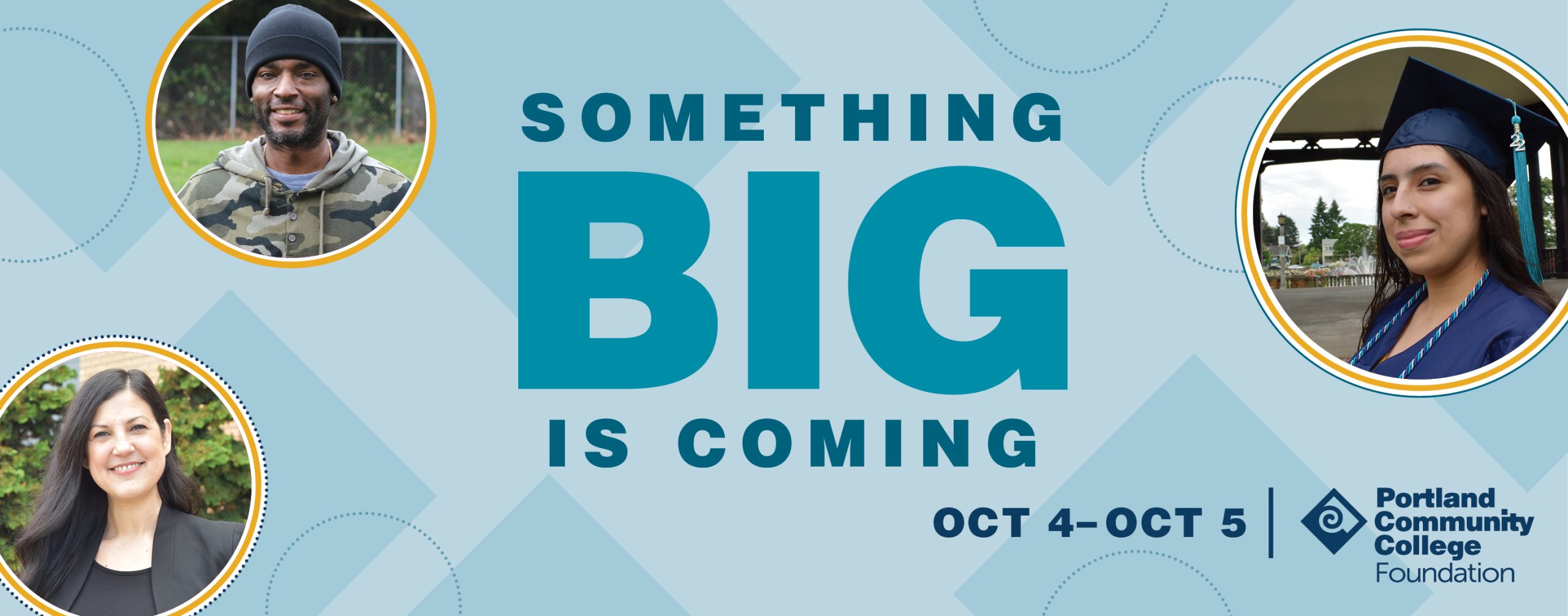 Banner reading: Something Big is Coming
