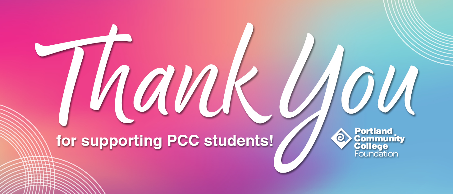 Thank you for supporting PCC students!