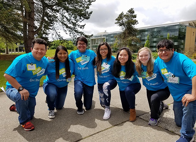 Students outside