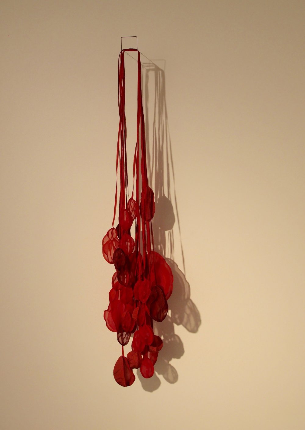 PRECIOUS MANY Hand-dyed and stitched organza