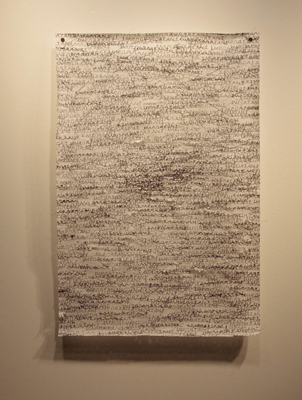 IMPORTANT Machine stitching on paper