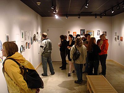 People in the gallery