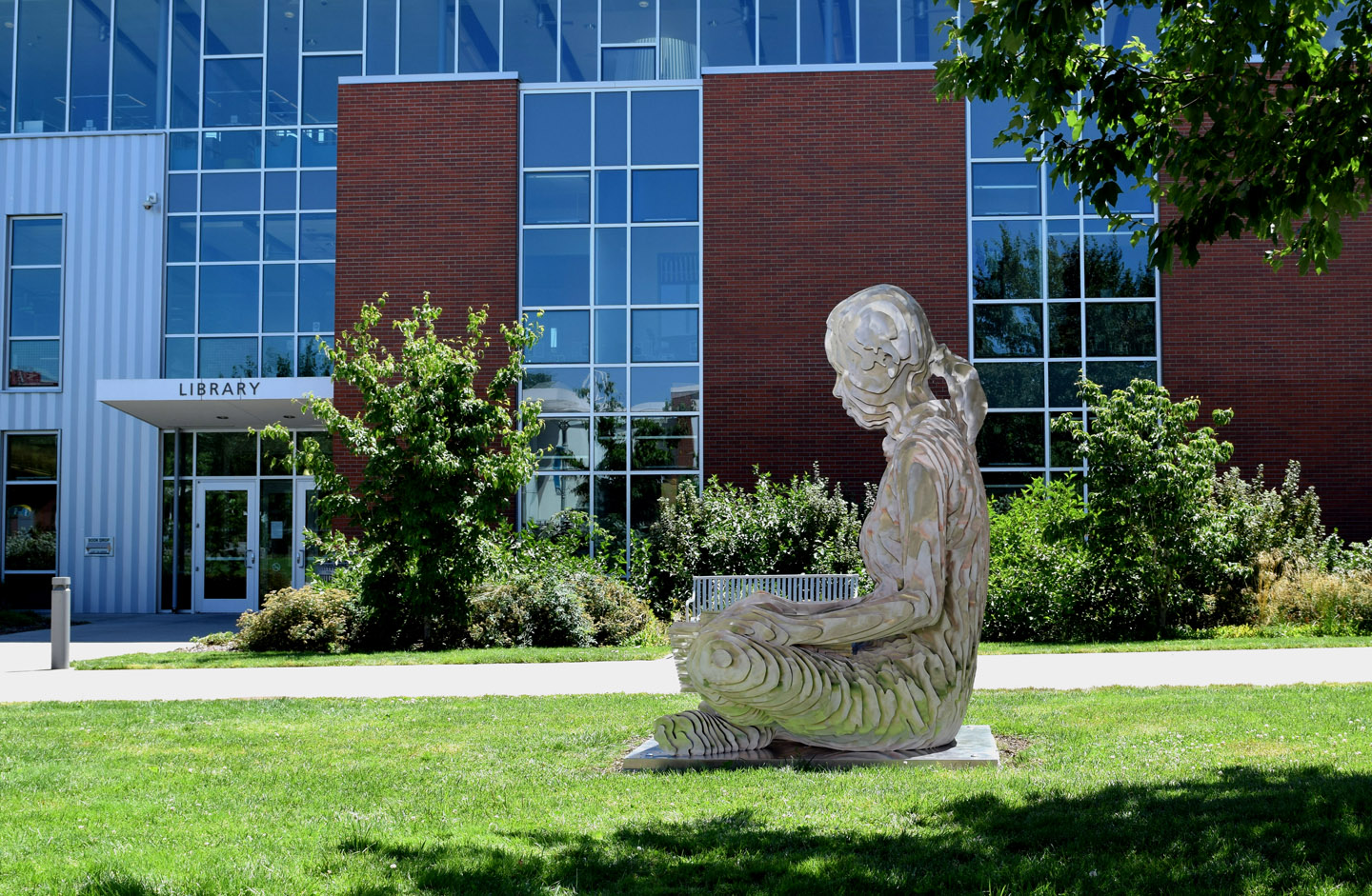 PCC Reader outdoor sculpture