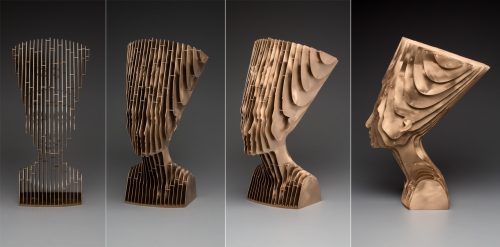 Quantum Nefertiti 4 up sculptures