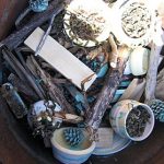 Another layer of pots and firing materials.