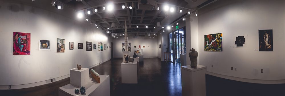 Panoramic photo of the gallery