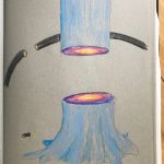 Conkle Sketchbook blue tree