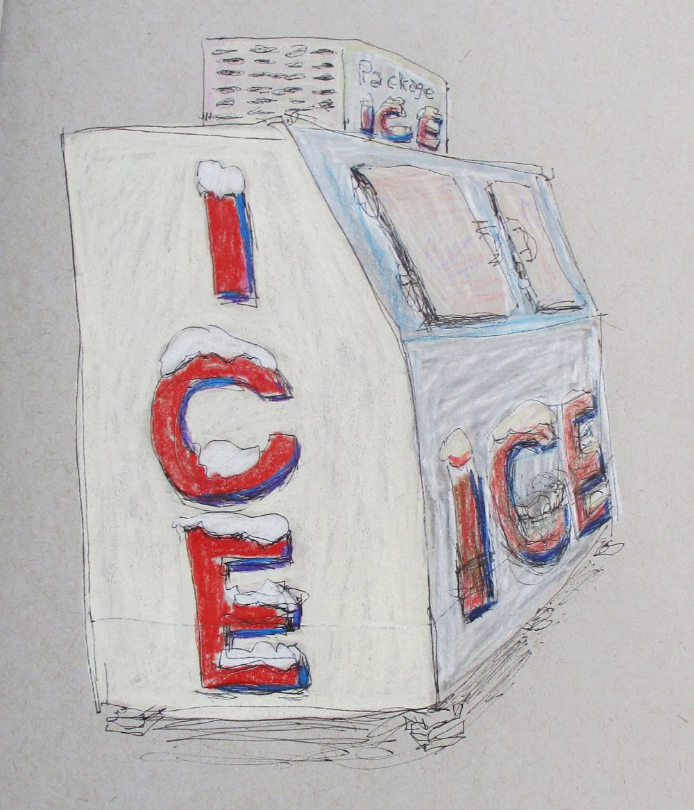 Conkle Sketchbook ice macine in color