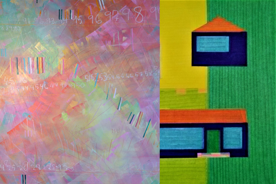 details of works by Meghan Hedley and Matthew Sproul