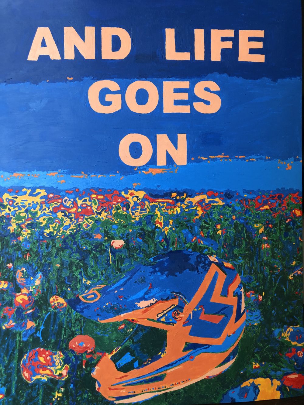 Madelyn Skillings; And life goes on, 2020; Acrylic Paint; 20 x 16"; Color Theory