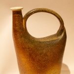 Sara Bachenberg; Stoneware Jug, 2019; Stoneware, Thrown and Altered, Wood Fired; 12 x 8 x 5"; Ceramics