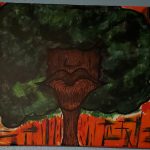 Samara Andre, Bad Bush, 2020, acrylic paint, 16" x 20"