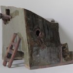 Janice Archer, Scary Dream (view of another side), 2019, ceramics, 5.5" x 10.5" x 8.5"