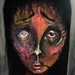 Mitchel Arndt, Break the Silence, 2020, acrylic paint on canvas, 24" x 18"