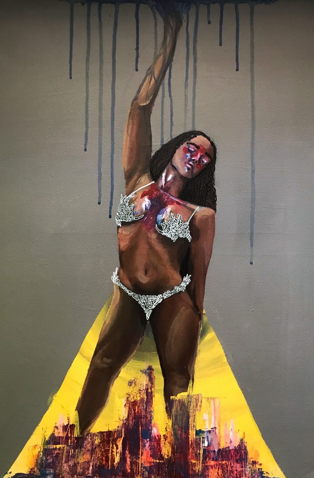 Mitchel Arndt, Dance Like Me, 2020, acrylic paint on canvas, 24" x 18"