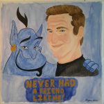 Jareth Austin, Never Had a Friend Like Me, 2019, acrylic paint and water, 20" x 20"