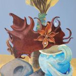 Bernadette Bonk, Cherished Memories, 2019, acrylic on stretched canvas, 24" x 18"