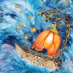 Bernadette Bonk, The Journey, 2020, acrylic on stretched canvas, 24" x 18"