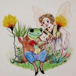 Hannah Fewster, Toad’s Story, 2020, pencil, pen, and colored pencils, 10" x 8"