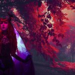 Chazz Goldfoot, Lost in the Red Forest, 2019, digital photograph and photoshop