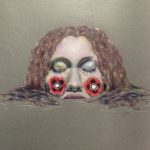 Arin Jenkins, Sweet Opium, 2020, prisma colored pencil on paper, 18" x 13"