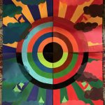 Tuesday Jones, Untitled, 2019, acrylic paint on bristol paper, 4 individual pieces of paper, each 24" x 18", 48" x 36" total