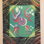 Leó Lefèvre, how it feels to dance, 2020, acrylic paint on canvases, 48" x 36" x 2"