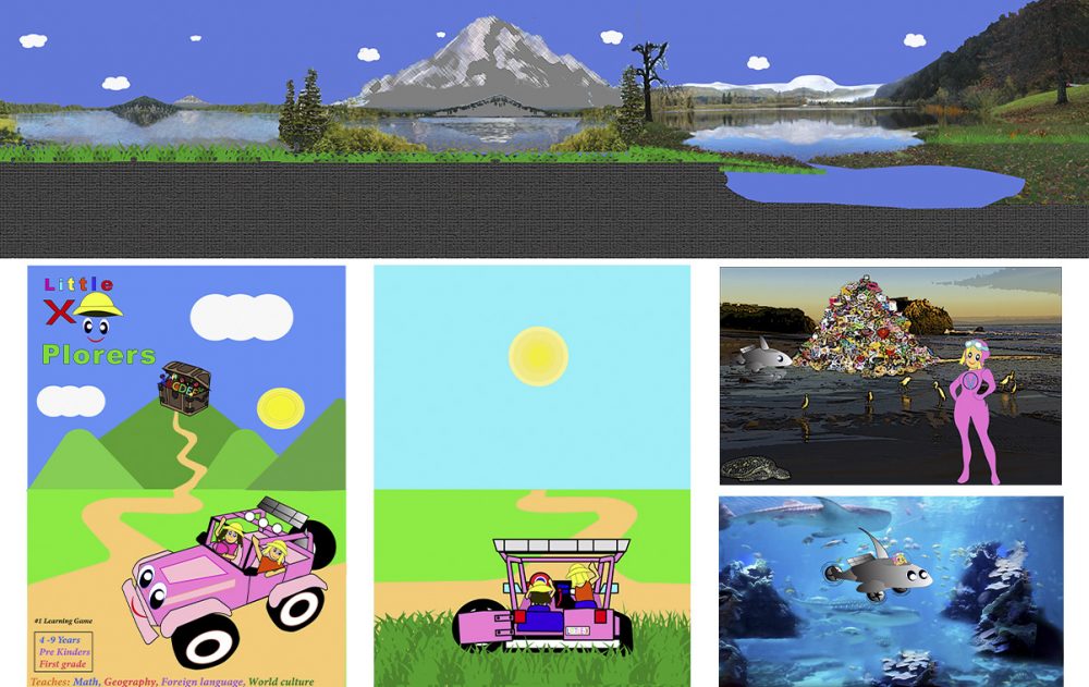 David Mijango, Little X-plorers, 2019, computer software, illustrator/photoshop