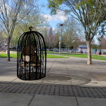 August Mollet, Quarantine, 2020, ink drawing on paper digitally imposed on photograph