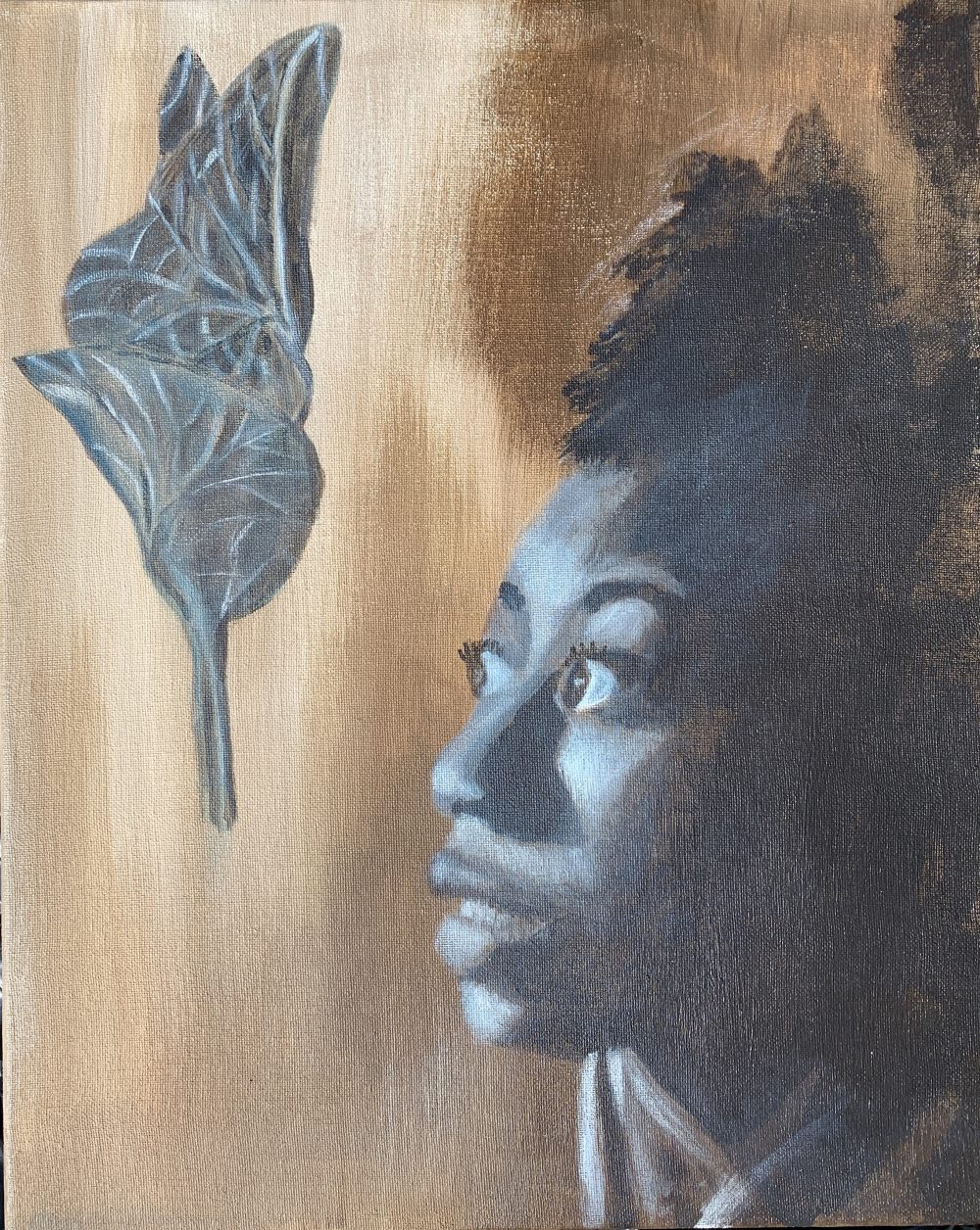 Robin Nelson, Becoming, 2020, acrylic paint on canvas, 20" x 16"