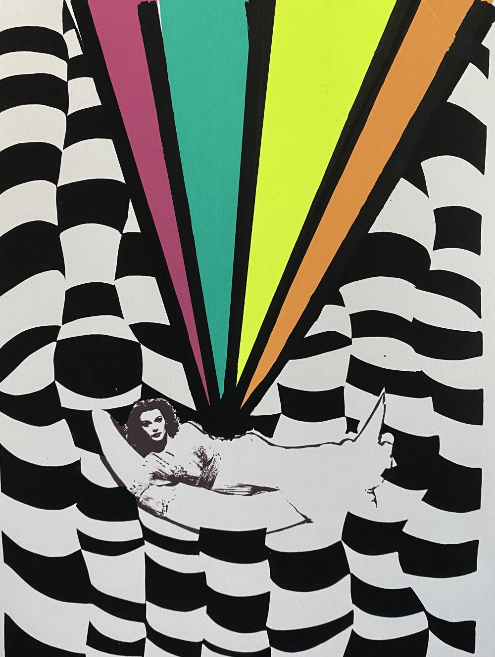 Amanda Richardson, Brilliant Bombshell, 2020, screen print, 14" x 11"