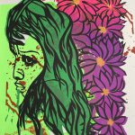 Amanda Richardson, Rabid Dogs, 2020, screen print, 14" x 11"