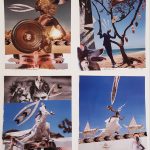 Maryea Torrey, Cultural Zeitgeist, 2019, collage, ink, assemblage, 25" x 20"