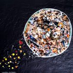 Maryea Torrey, Global Fiefdom, 2020, collage and ink, 18" x 24"