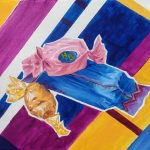 Candy still life with vivid colors.