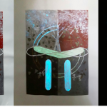 Light sensitive work; light/life cycles; firstt exposed to light, and gradually to total darkness.