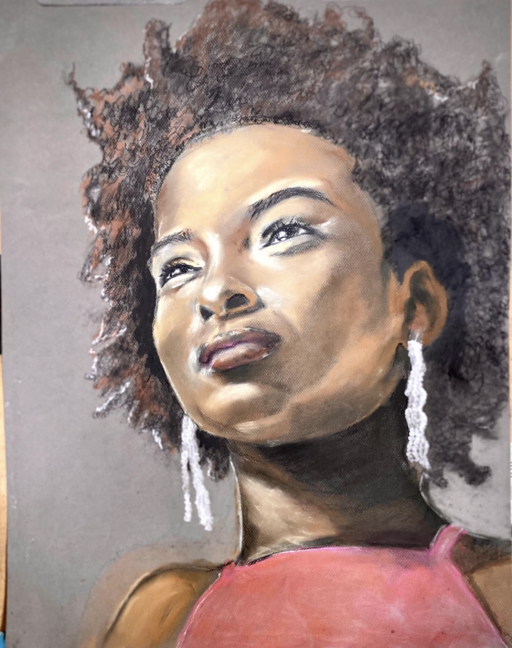 It's a portrait of Amanda Gorman.