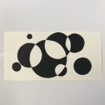 Black overlapping circles on white background.