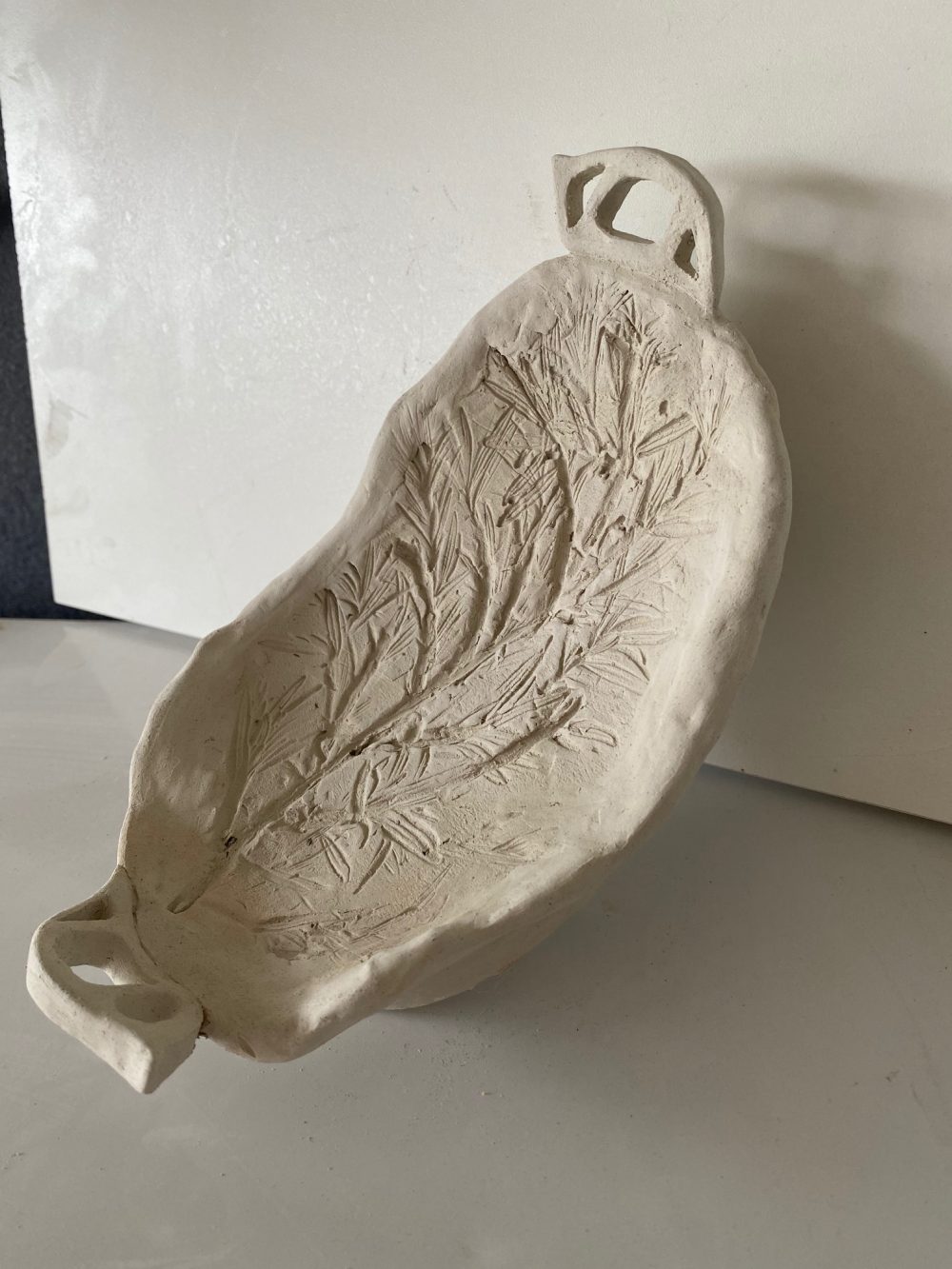 A rosemary imprinted hors d’oeuvres tray