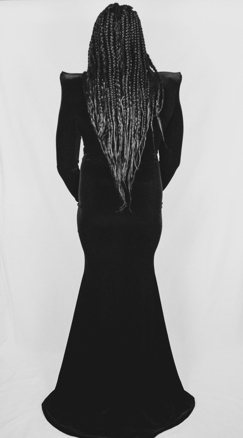 Photograph of a Black transgender person.