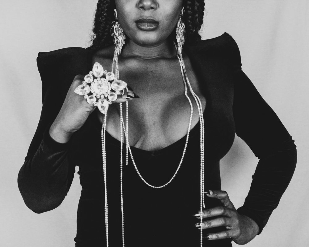 Photograph of a Black transgender person.