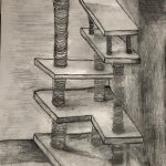 Drawing of a cat castle.