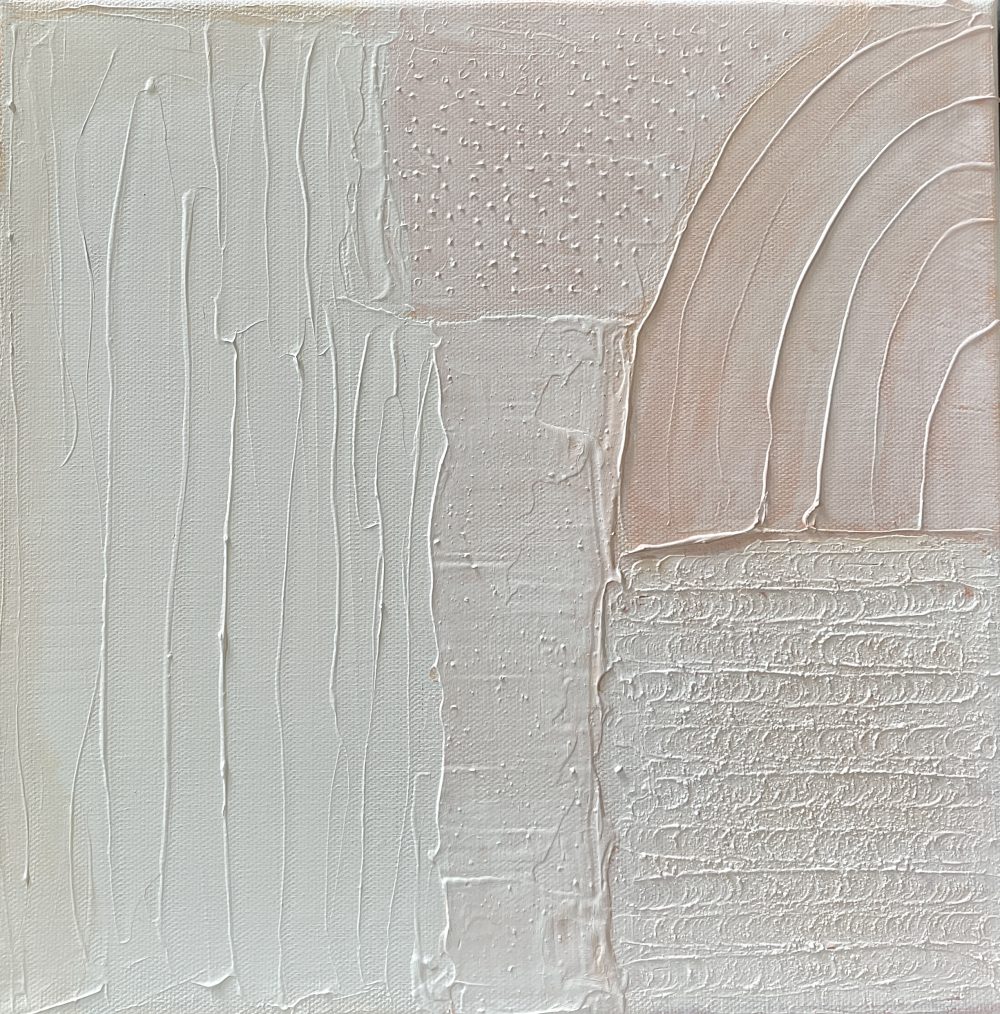 Mixing textures to create interest.