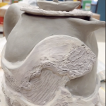 A pitcher with a 3D designed of the famous painting the “Great Wave of Kanagawa” by Katsushika Hokusai