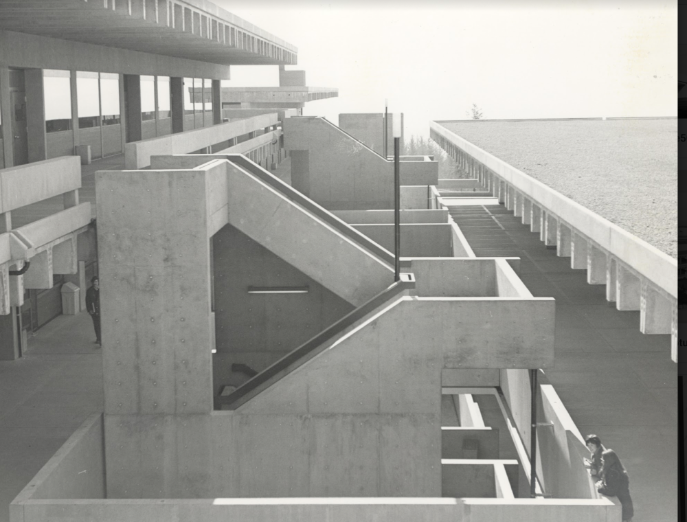 Brutalist stairways and walkways at Sylvania.