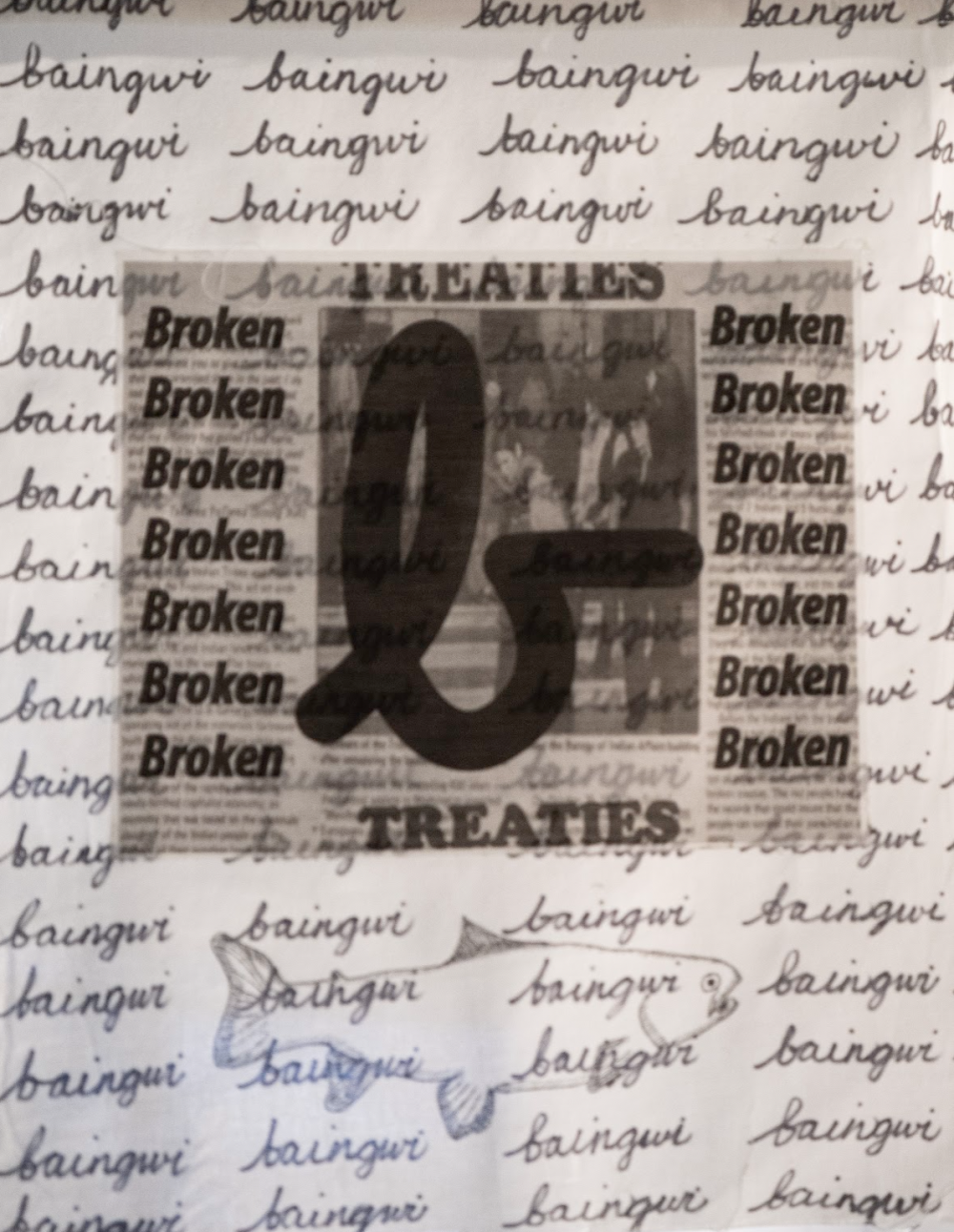 The B flag from Rochelle Kulei Neilsen's exhibition.