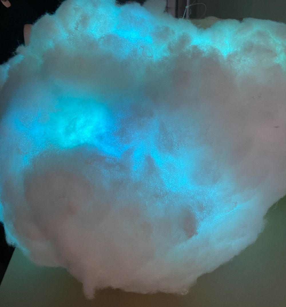 A glowing cloud.