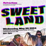 Sweet Land poster with images of two performers from the opera.